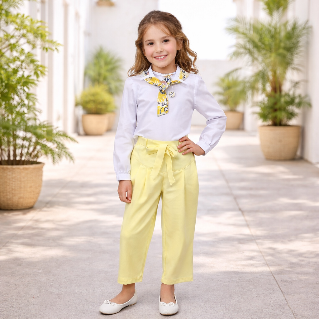 Completo ragazza Elegante Giallo