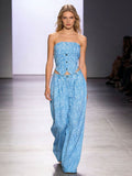 Completo donna  con top e pantalone palazzo