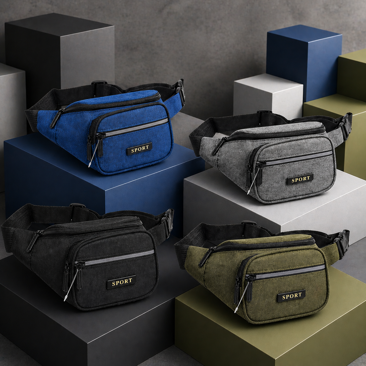 Marsupio Sportivo Unisex Multitasche
