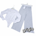 Completo Ragazza Grigio Basic Chic