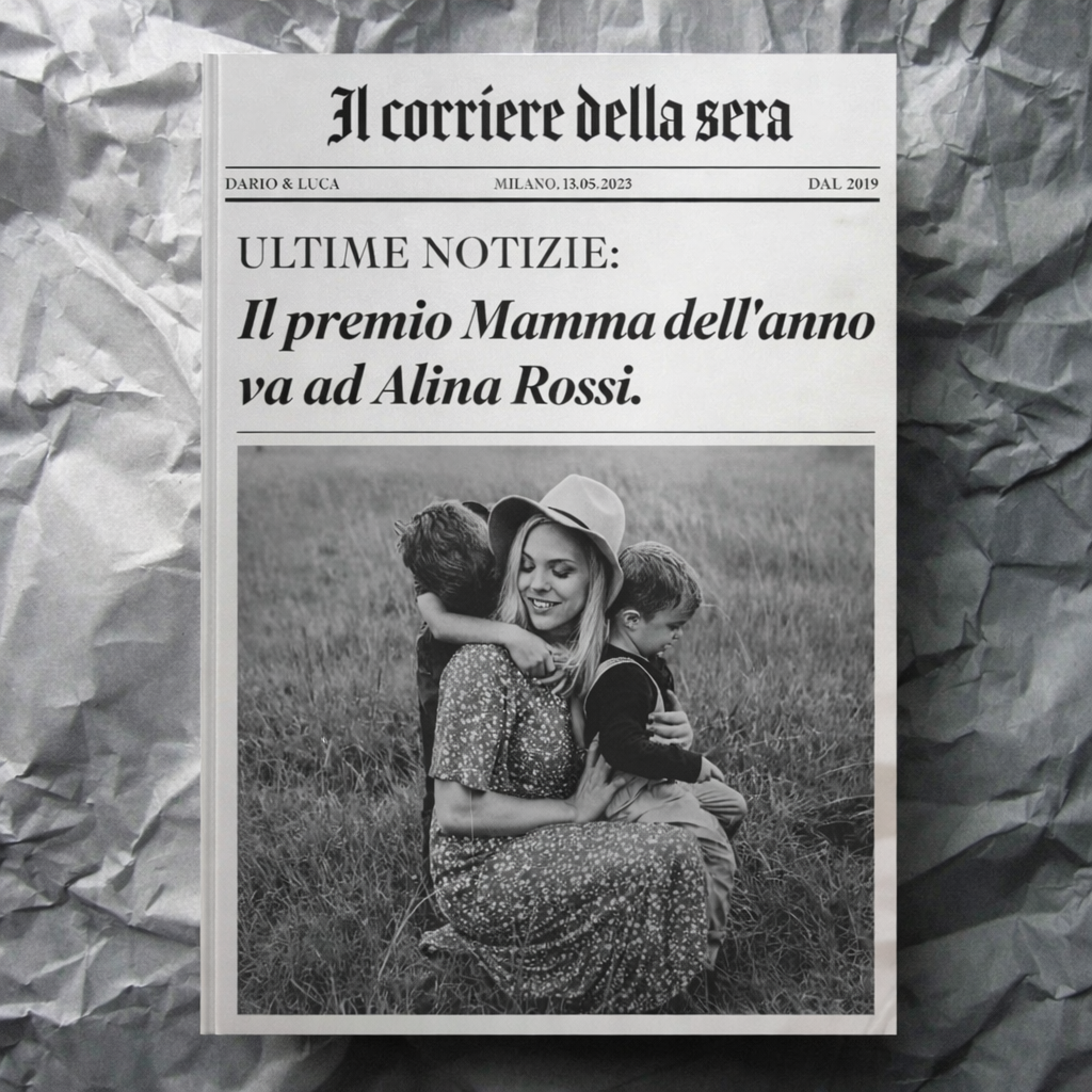 Tela Giornale Festa della Mamma
