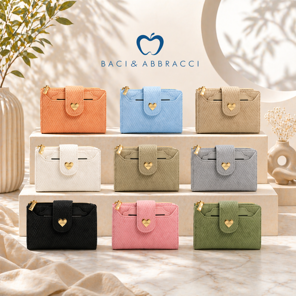 Portafoglio Donna Compatto Baci & Abbracci