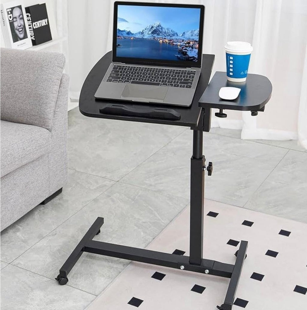 Tavolino Porta PC Regolabile con Ruote – Multifunzione