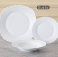 Servizio Stefy Piatti Bianchi 18 Pezzi