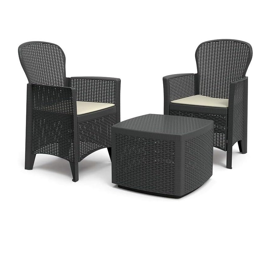 Set da giardino 3 pezzi