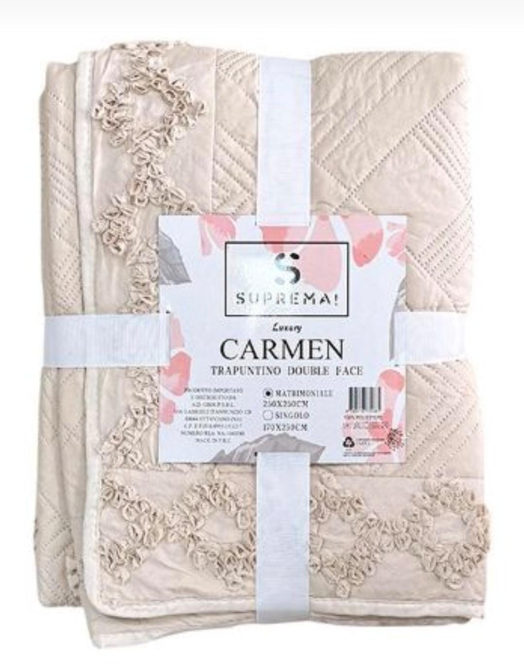 Trapuntino matrimoniale della linea "Carmen"