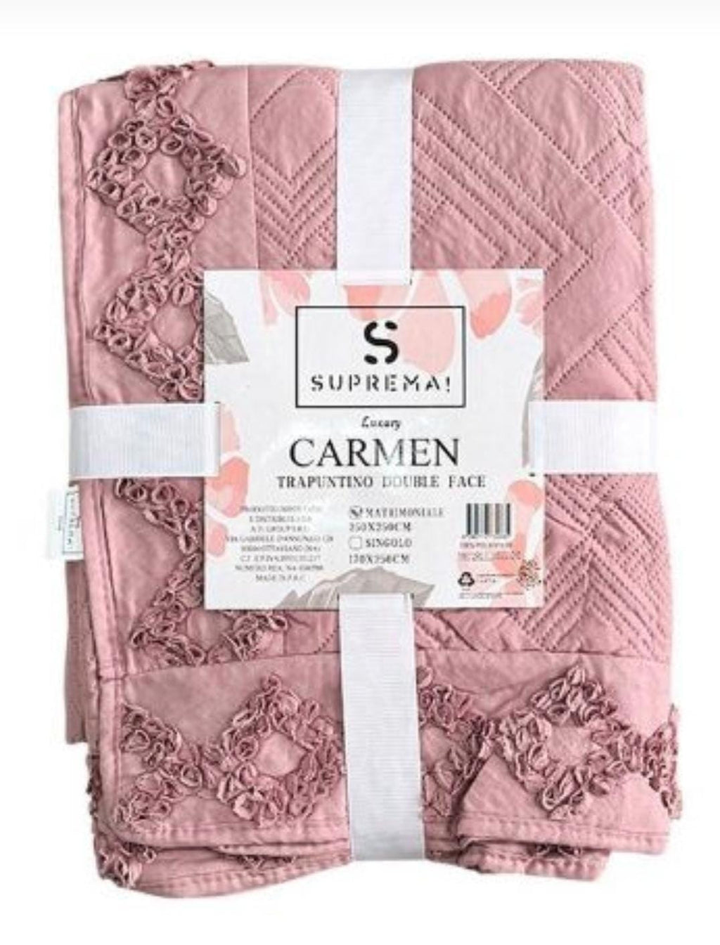 Trapuntino matrimoniale della linea "Carmen"