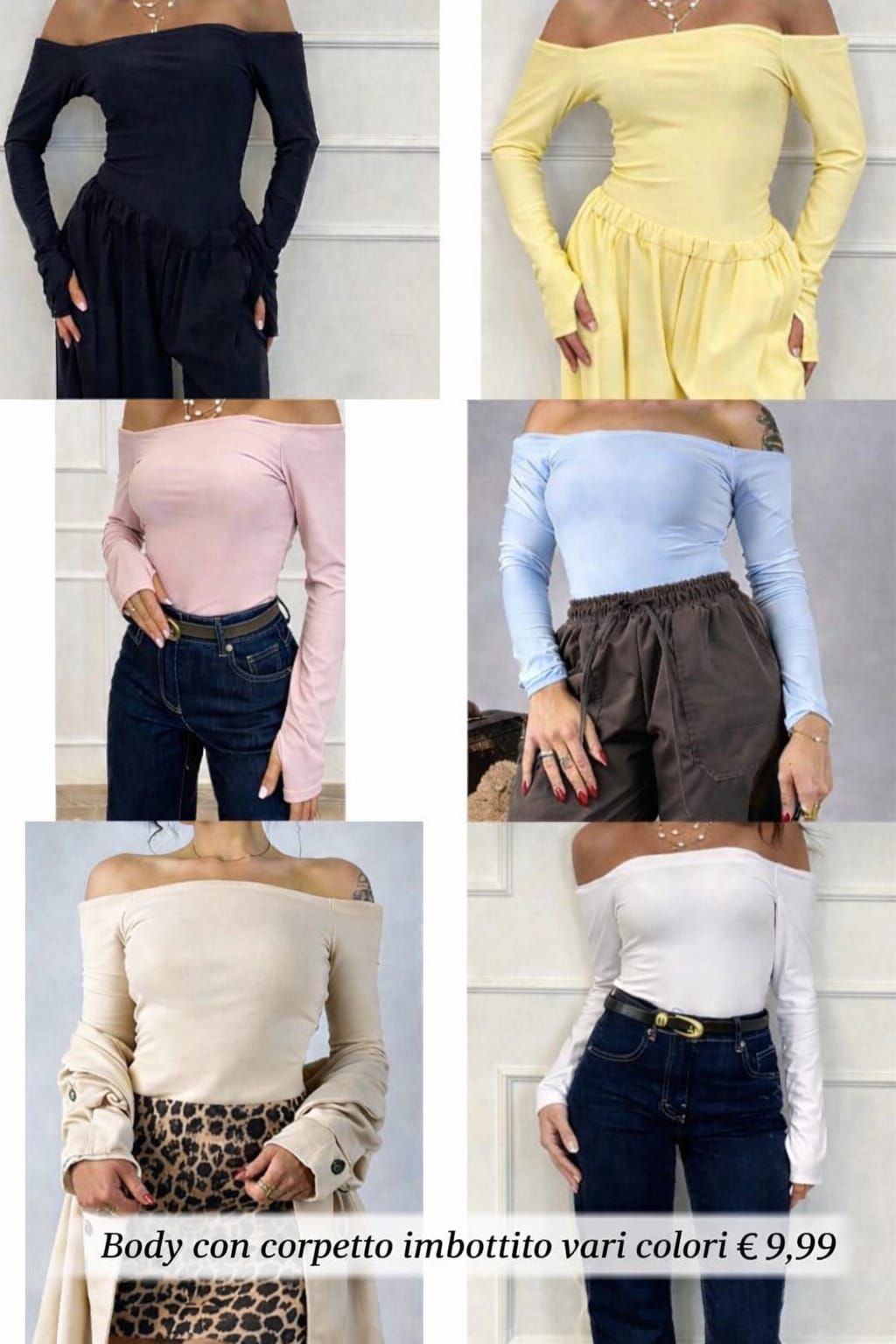 Body con corpetto imbottito