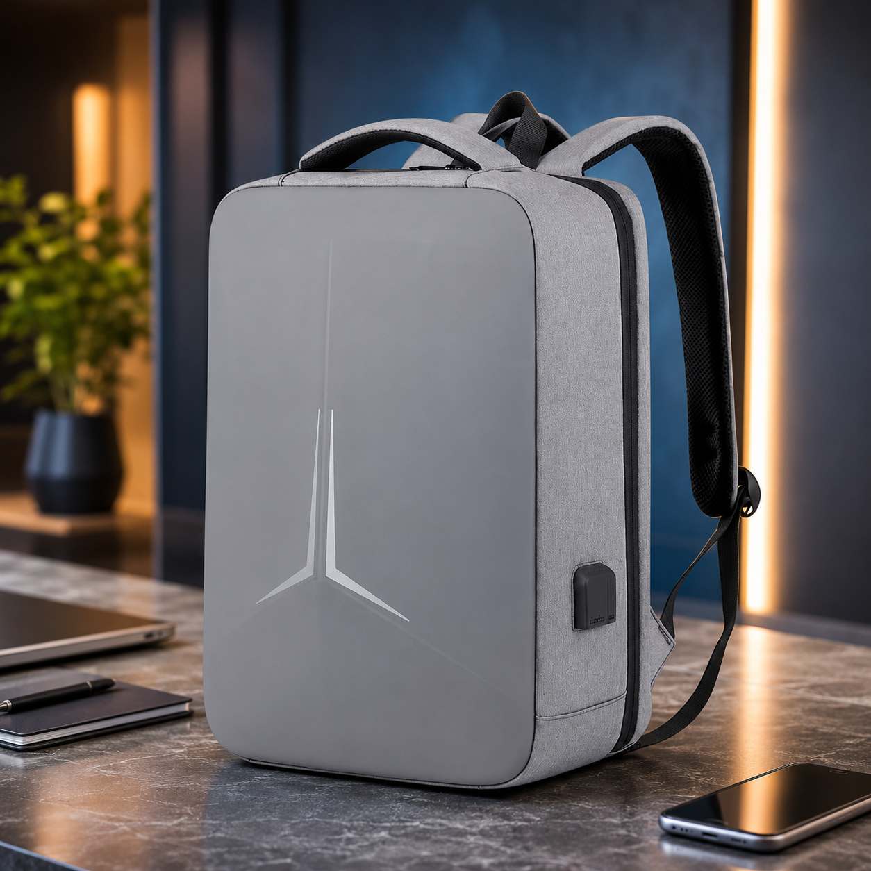 Zaino da Viaggio Business Porta PC 15,6" con USB e Fascia Trolley