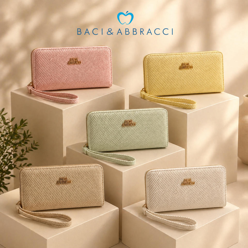 Portafoglio Baci & Abbracci – Colori Pastello