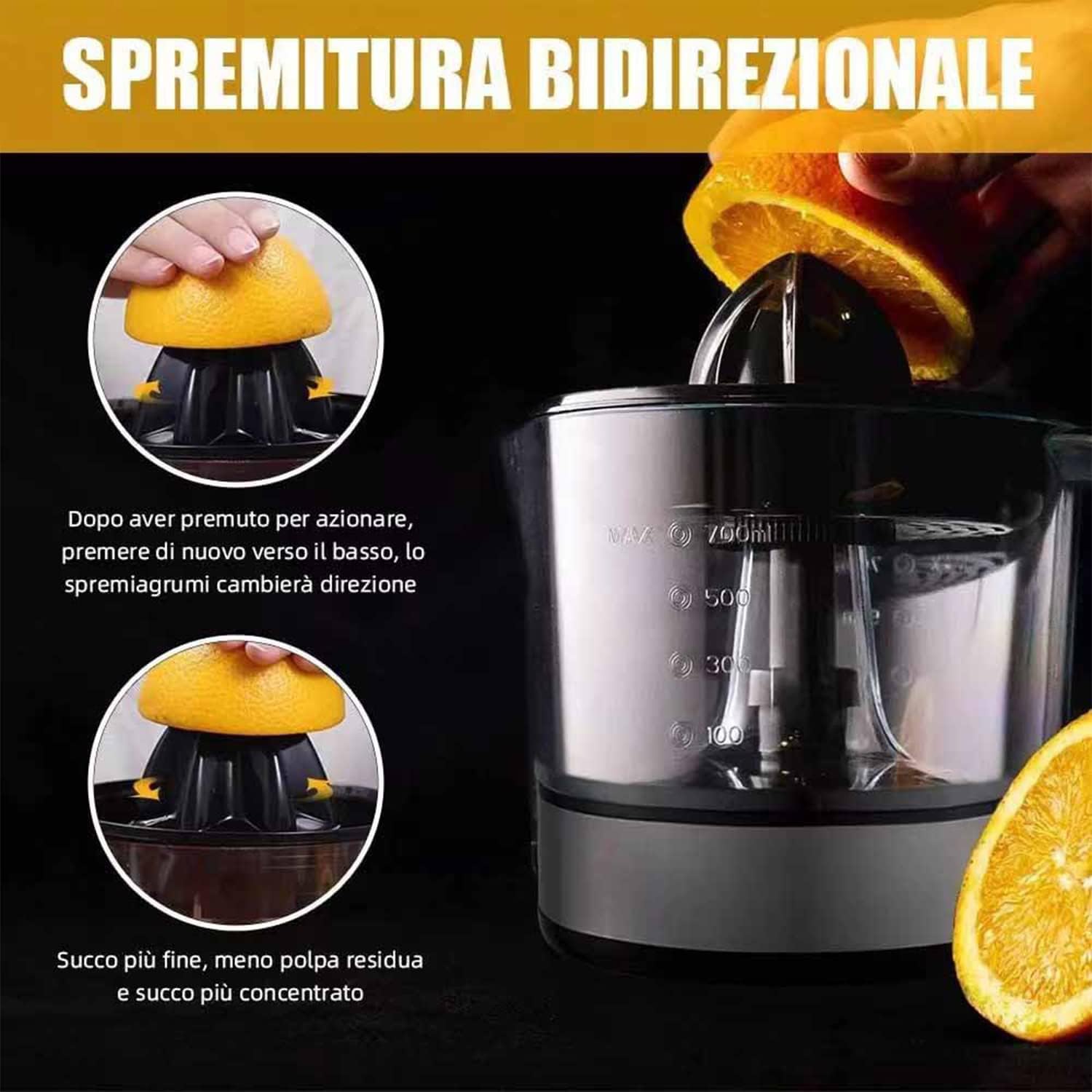 Spremiagrumi Elettrico Argon 700ml – 40W