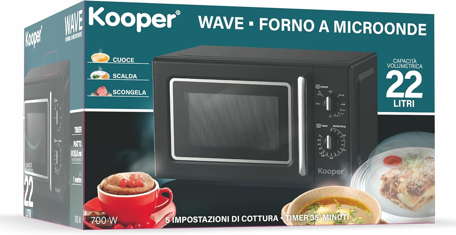 Forno a Microonde 22L 700W Kooper