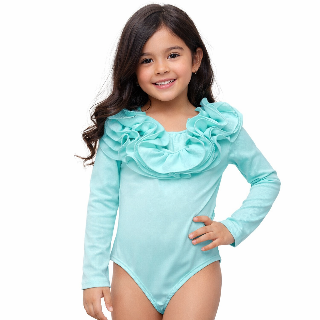 Body bambina con volant