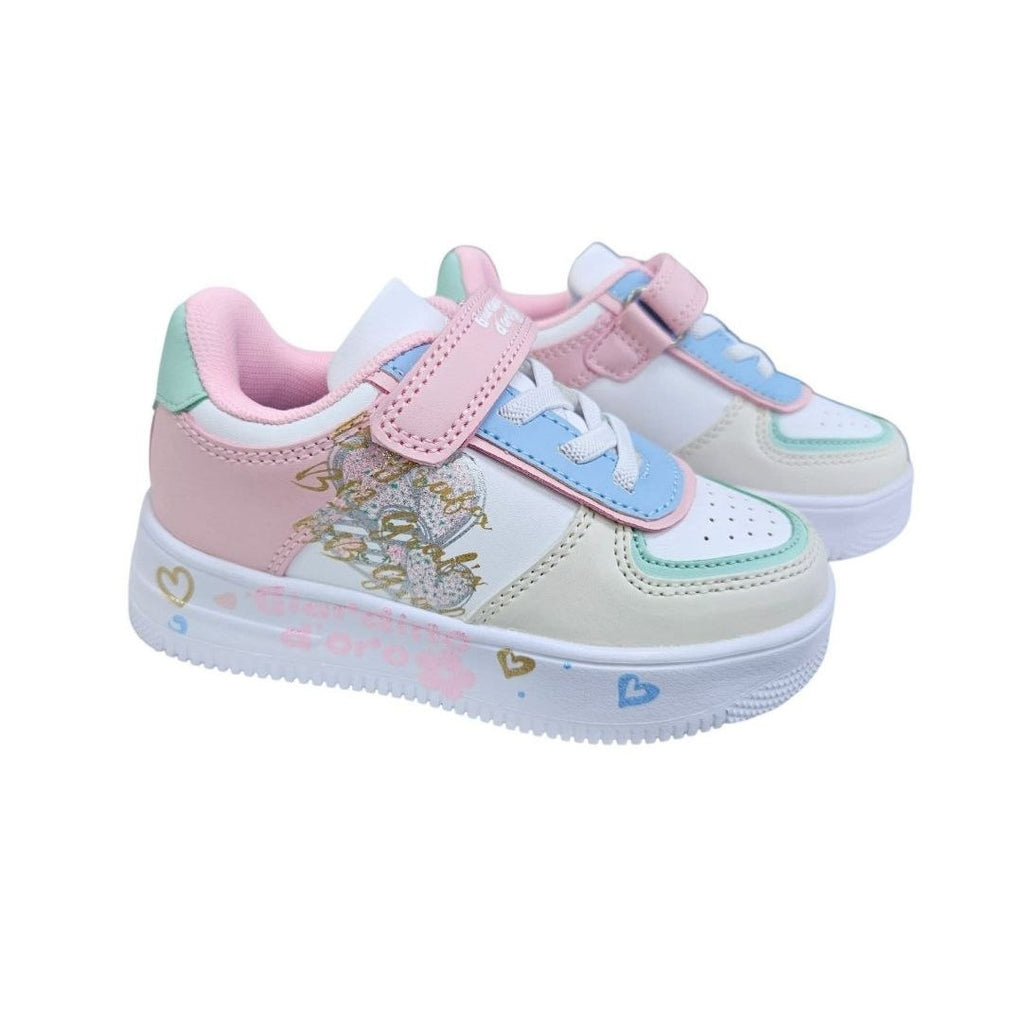 Sneakers Bambina Pastello con Velcro – Comode e Chic