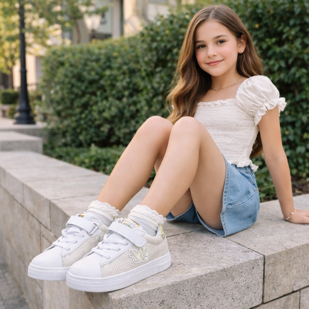 Sneakers Ragazza con Dettagli Brillanti