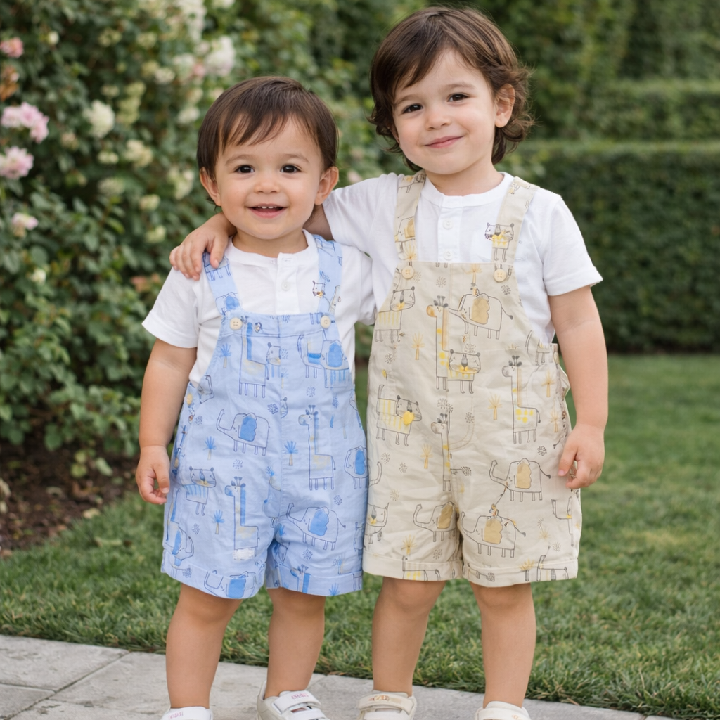 Completo bimbi salopette + t-shirt