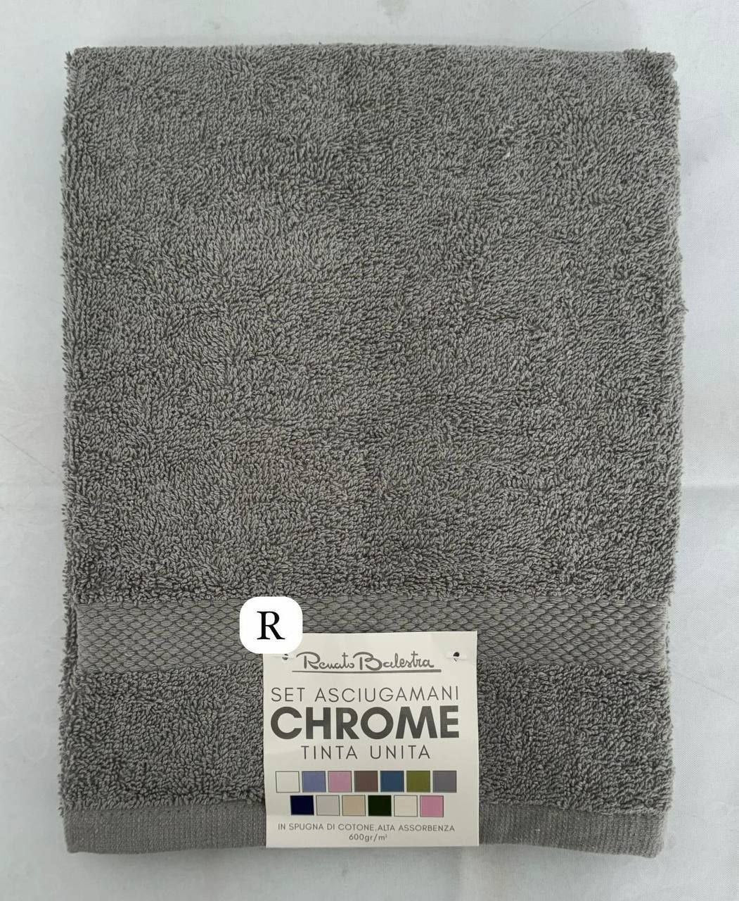 Set Asciugamani “Chrome” – Tinta Unita