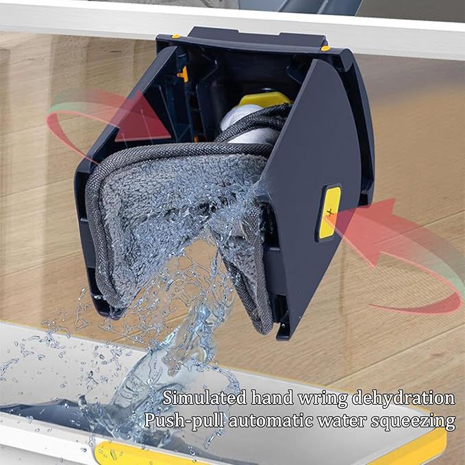 Mocio Piatto con Strizzatore Integrato – Pulizia Facile e Veloce