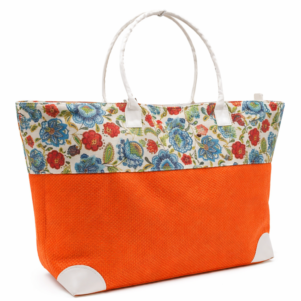 Sabrina Teneri – Borsa Mare Grande con Fantasia Fiori