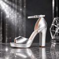 Sandali Donna Eleganti con Plateau e Tacco Alto
