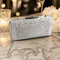 Pochette Elegante Strass con Catena