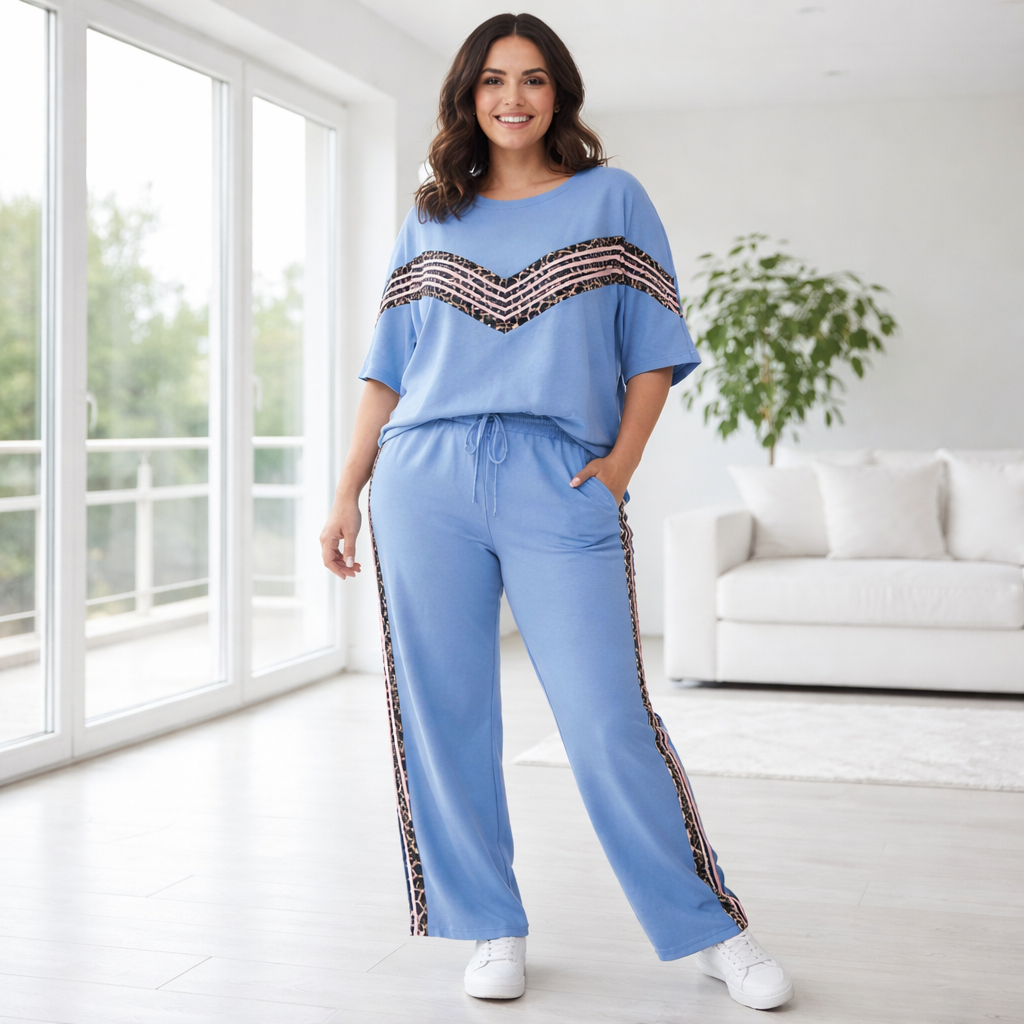 Completo Curvy Donna Due Pezzi Casual