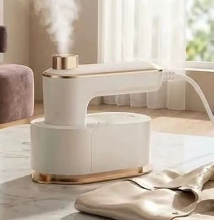 Mini Ferro da Stiro a Vapore Portatile Bianco – Compatto, Leggero e Pronto in Pochi Secondi