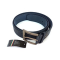 CINTURA UOMO PELLE BLU A-514 ELEGANTE GLAMOUR FASHION ALLA MODA
