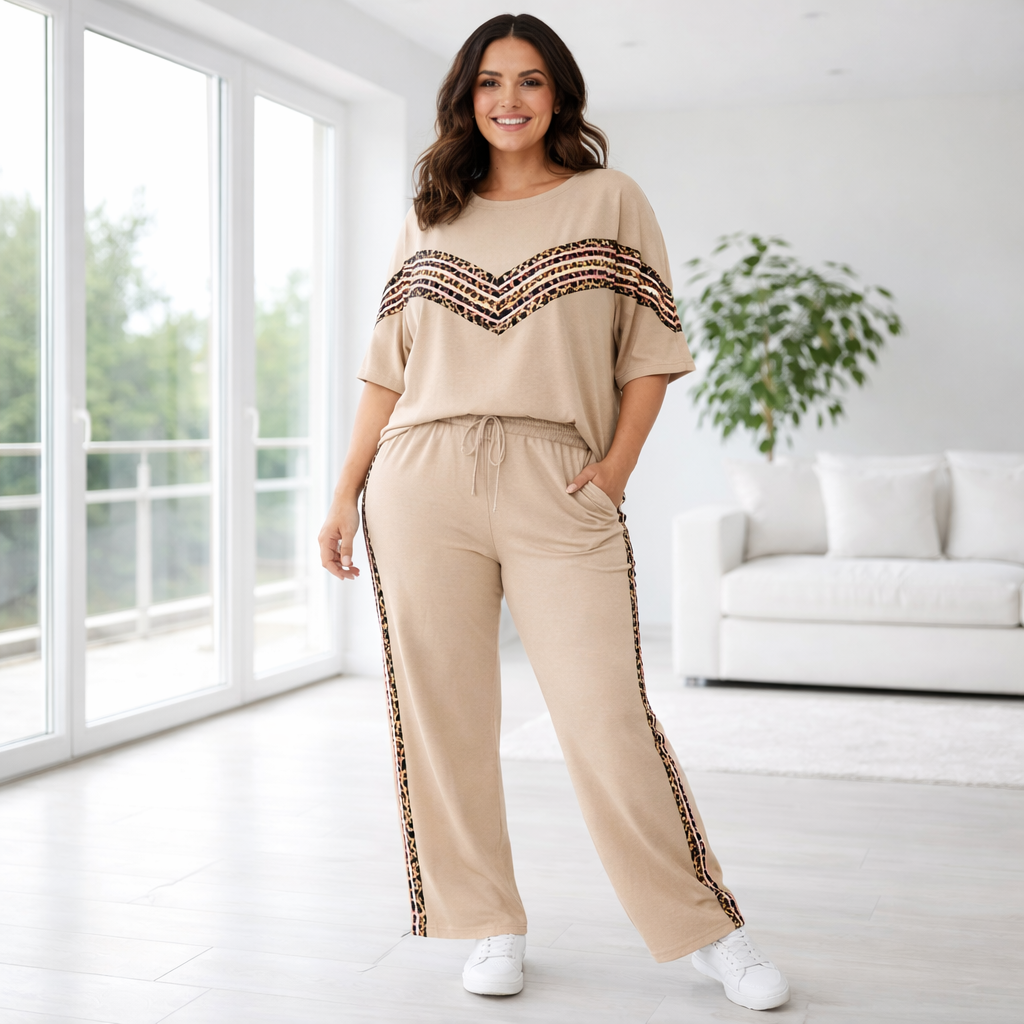 Completo Curvy Donna Due Pezzi Casual