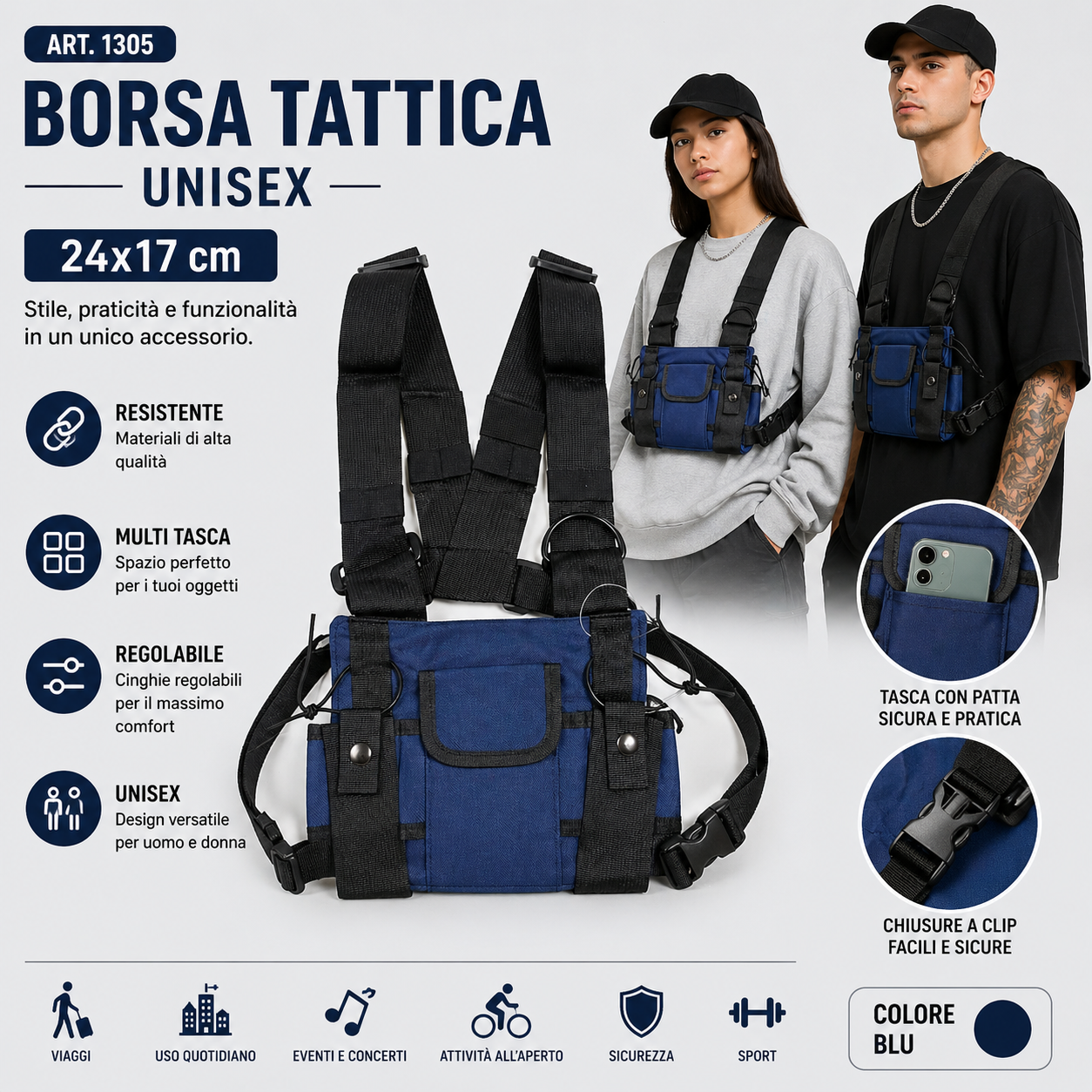 Borsa Tattica Unisex– ART. 1305