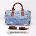 Bauletto in denim del marchio Andrea Massi