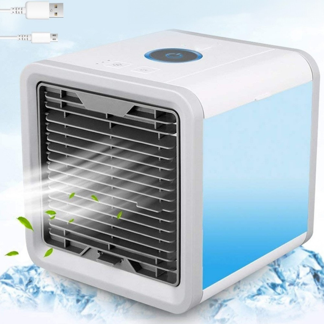 MINI CONDIZIONATORE PORTATILE DEUMIDIFICATORE A ACQUA USB VENTILATORE AUTO LED