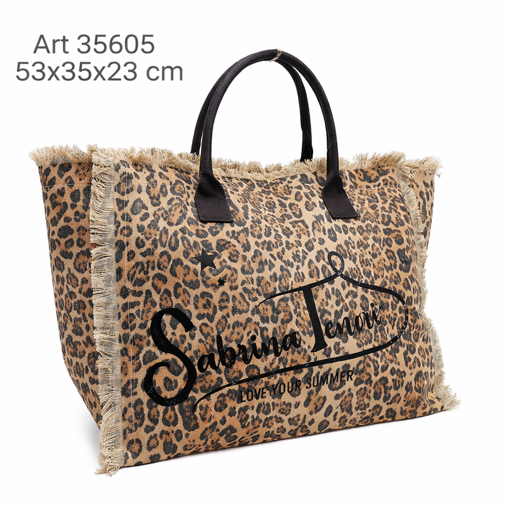 Sabrina Teneri – Borsa Mare Grande con Fantasia Estiva