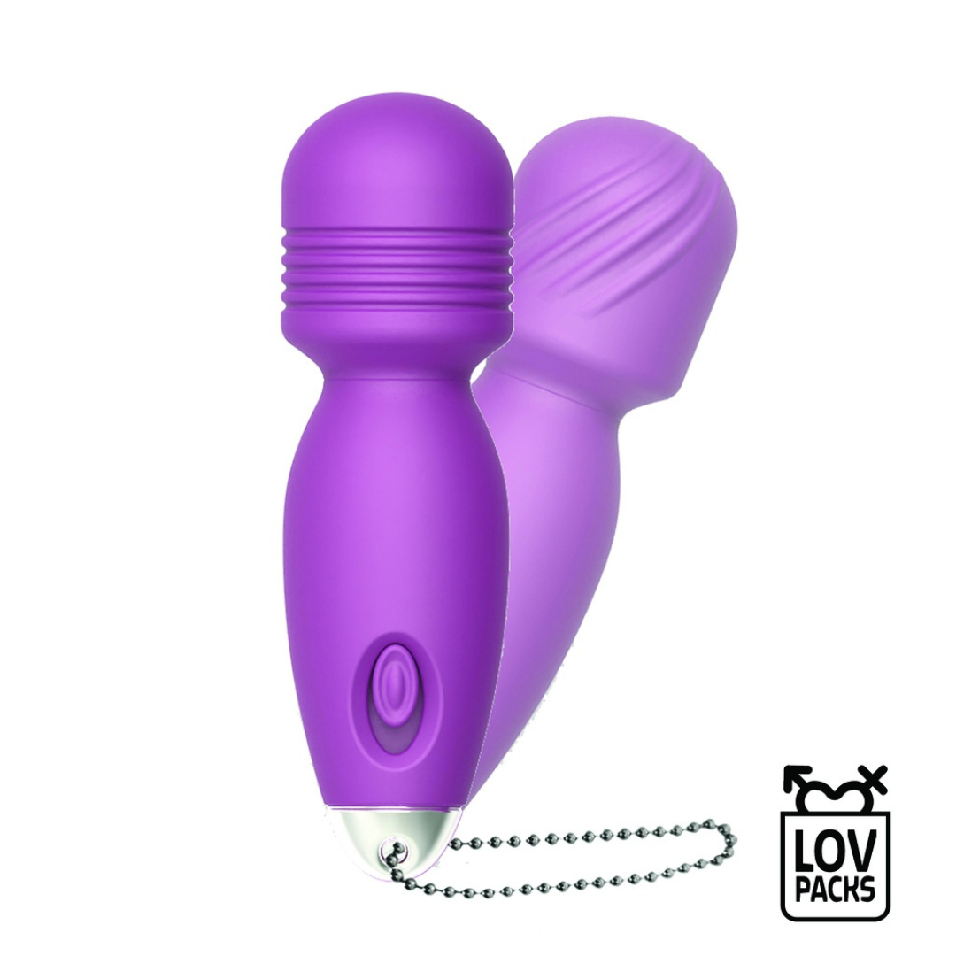 Love Massage Bullet - mini massaggiatore a portachiavi in confezione tascabile