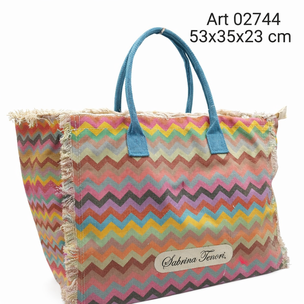 Sabrina Teneri – Borsa Mare Grande con Fantasia Estiva