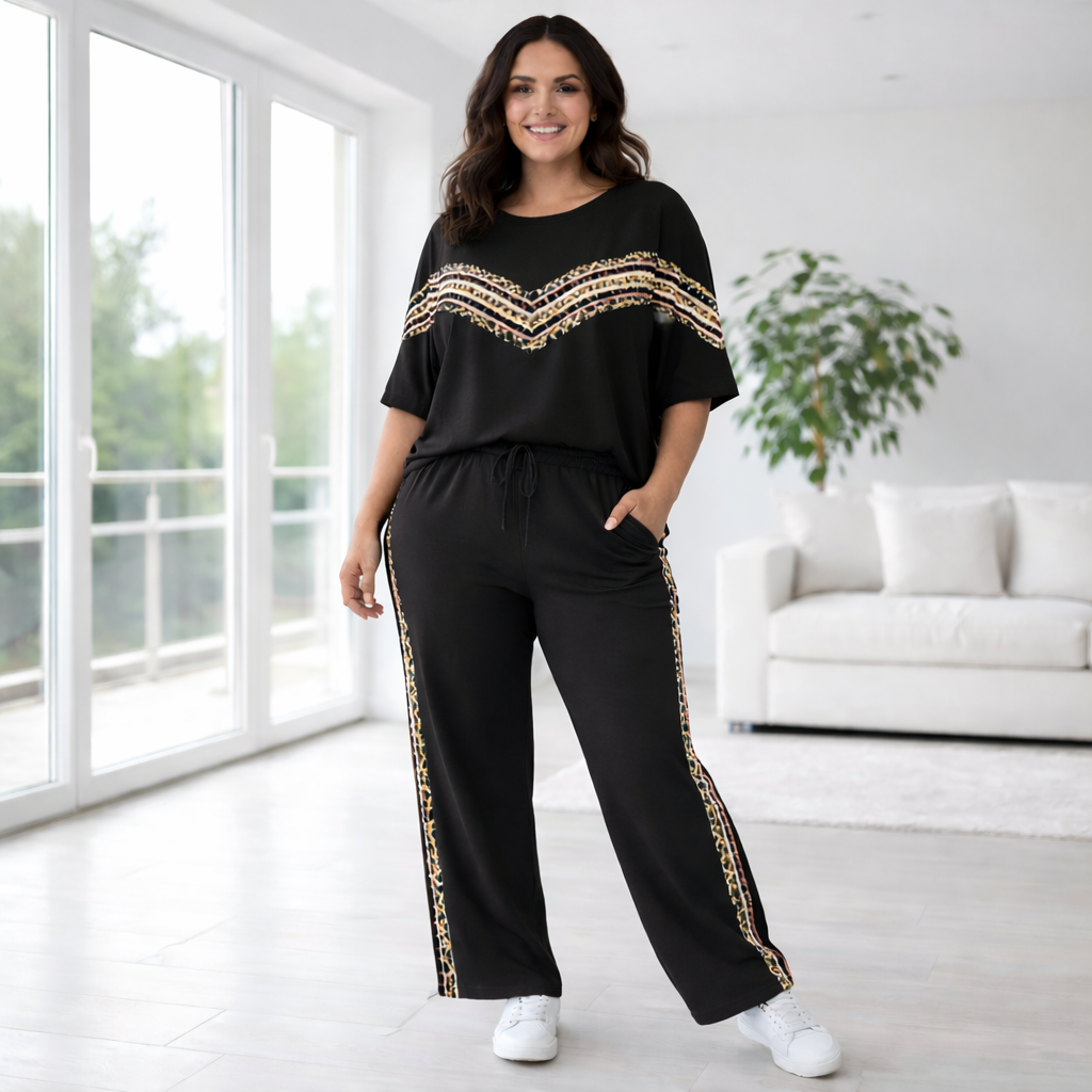 Completo Curvy Donna Due Pezzi Casual