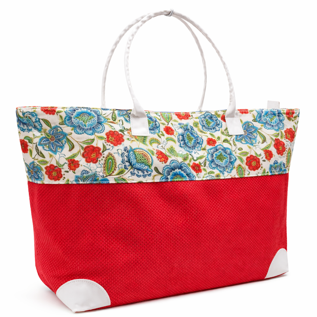 Sabrina Teneri – Borsa Mare Grande con Fantasia Fiori