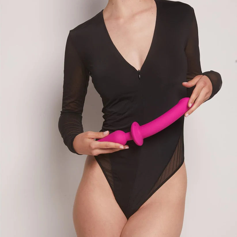 Switch Plug-in Semi-Realistic Dildo Fucsia