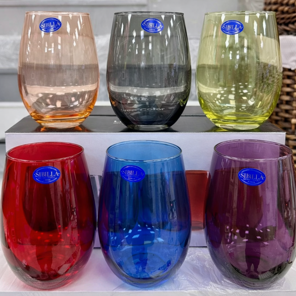 Set Bicchieri Luce Color Sibilla 6PZ