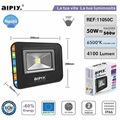 FARO LED IP65 FARETTO LUCE FREDDA FARI DA ESTERNO 50W RESA 500W ALTA LUMINOSITA