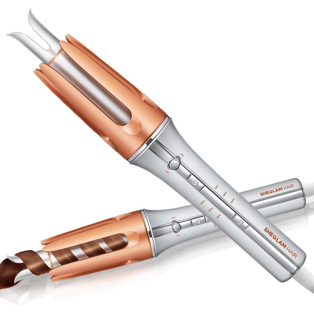 ARRICCIACAPELLI AUTOMATICO CON 3 TEMPERATURE ROTAZIONE ANTIGROVIGLIO PER STYLING CAPELLI