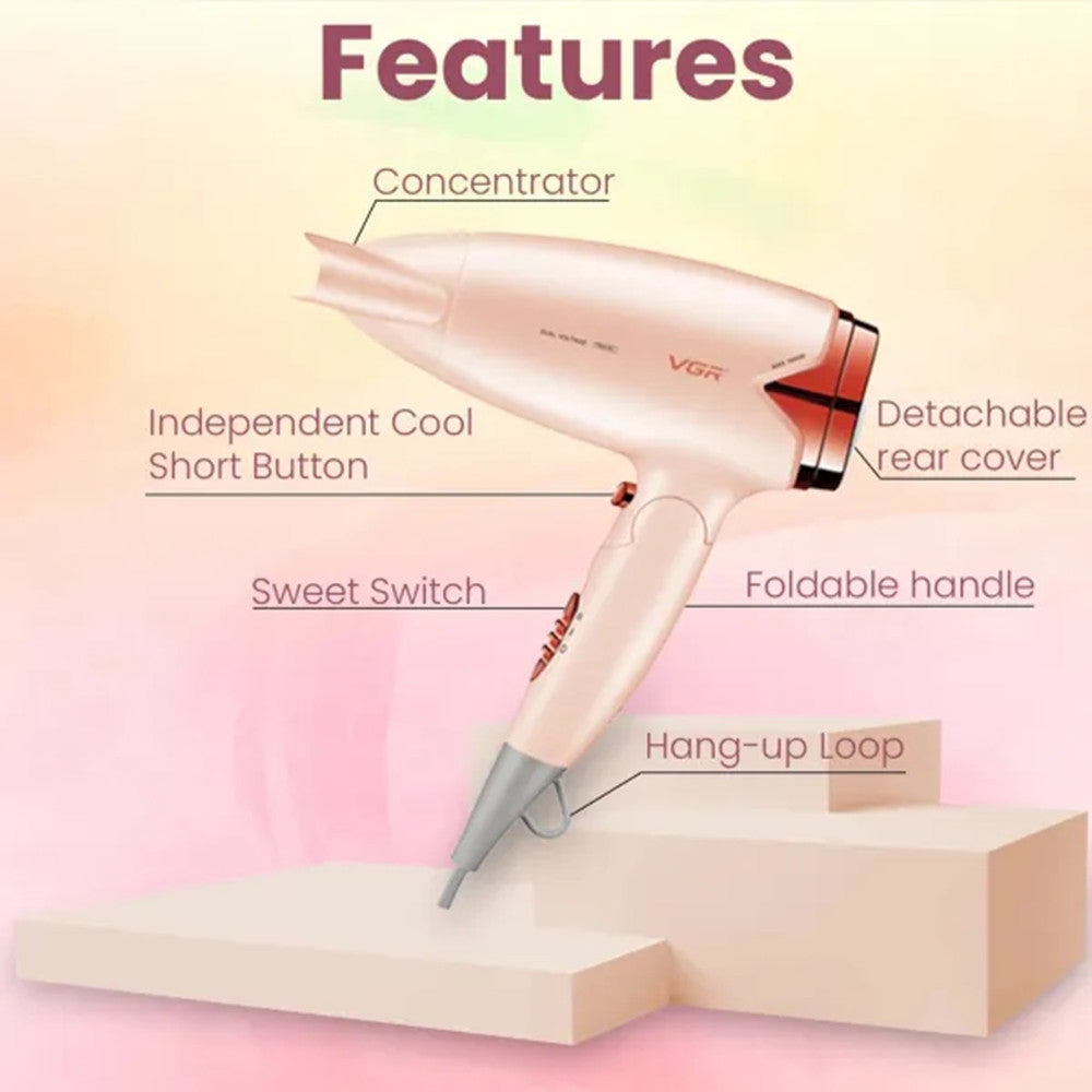 Asciugacapelli Professionale VGR V-428 – Hair Dryer Parrucchiere Shop Potente