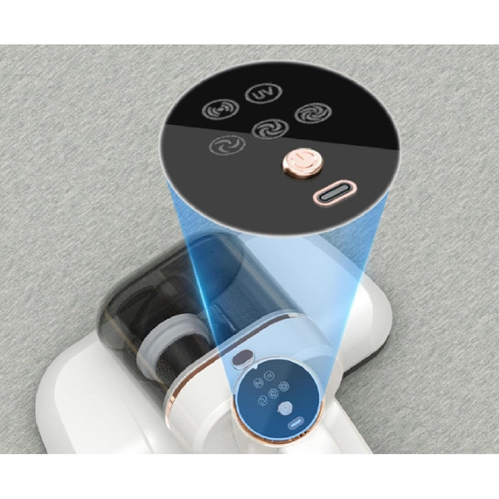 ASPIRAPOLVERE SENZA FILI PORTATILE RIMUOVI ACARI CON DOPΡΡΙΑ TAZZA 3 VELOCITÀ TECNOLOGIA UV-C