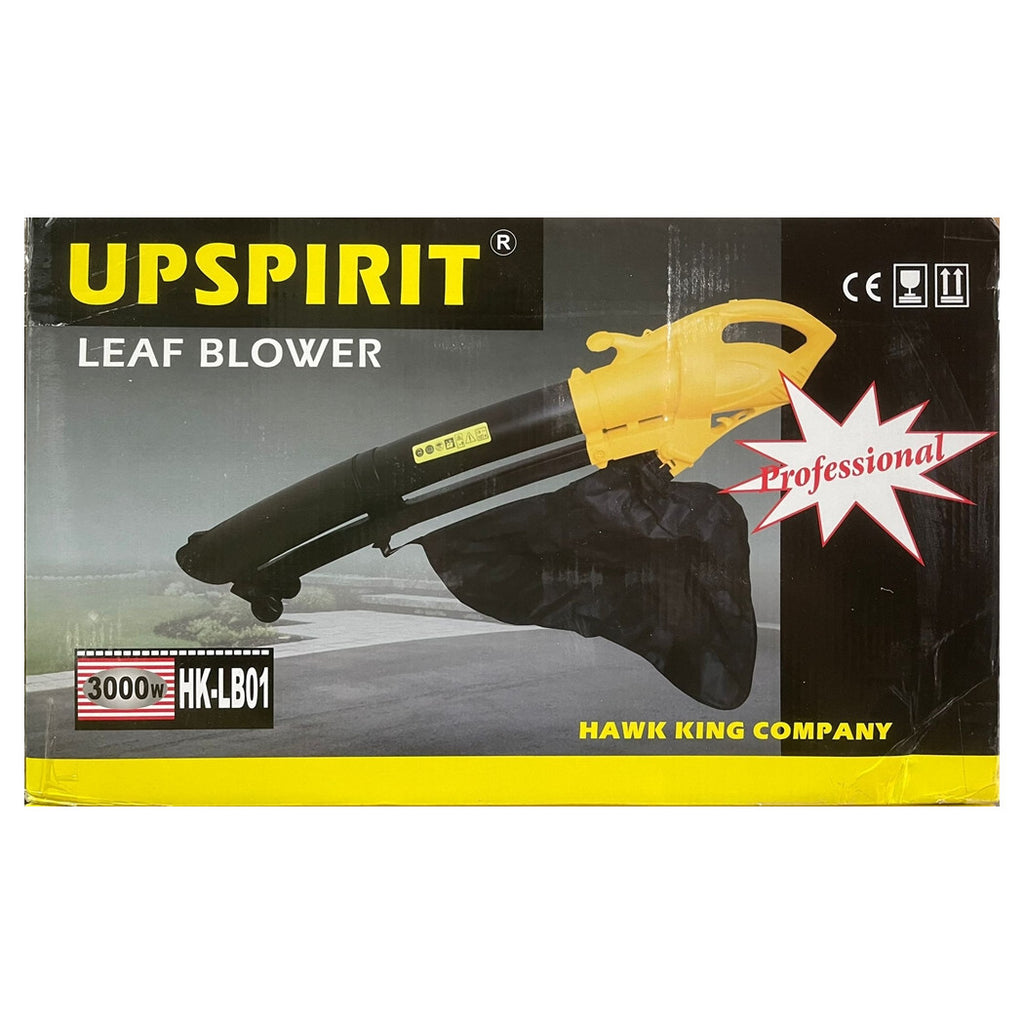 ASPIRATORE PER FOGLIE DA 3000W ELETTRICO 3 IN 1 SOFFIATORE CON SACCO RACCOLTA DA 35 LITRI