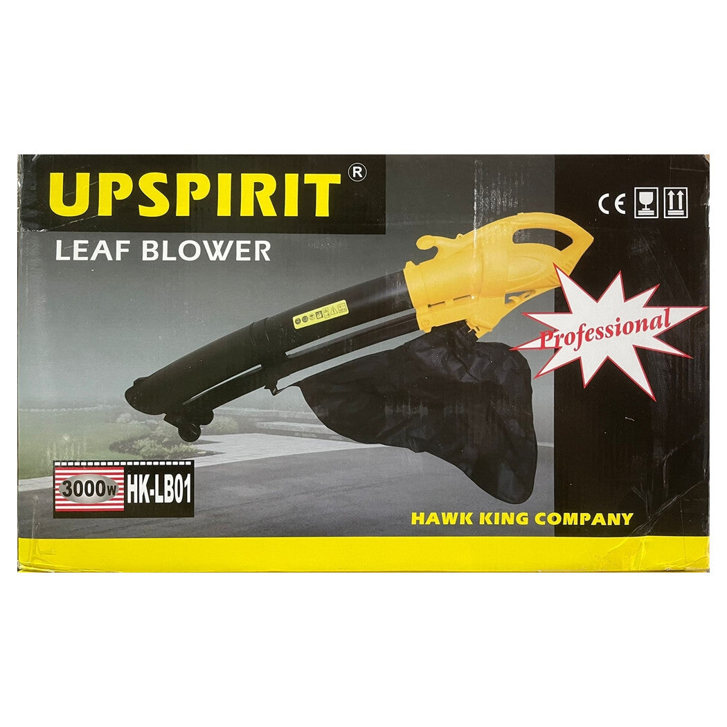 ASPIRATORE PER FOGLIE DA 3000W ELETTRICO 3 IN 1 SOFFIATORE CON SACCO RACCOLTA DA 35 LITRI
