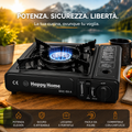 Fornello a Gas Portatile – Compatto, Sicuro e Ideale per Campeggio e Outdoor