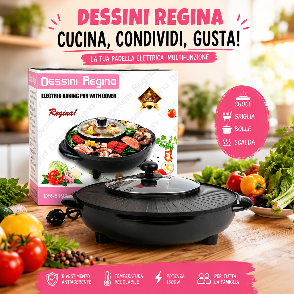 Griglia Elettrica con Pentola 2 in 1