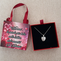 Nuovo modello collana cuore con scatolina personalizzabile costo