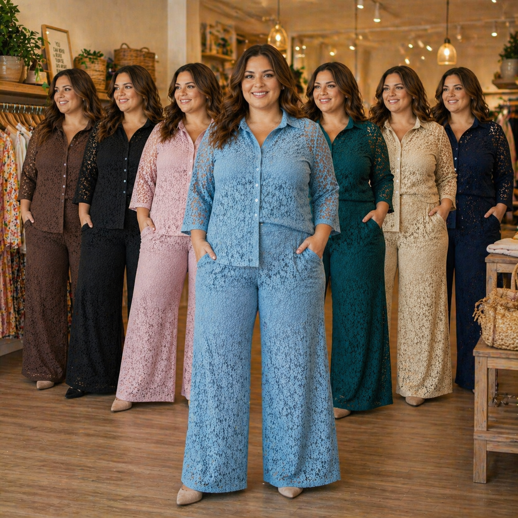 Pantaloni Estivi Curvy con Tasche