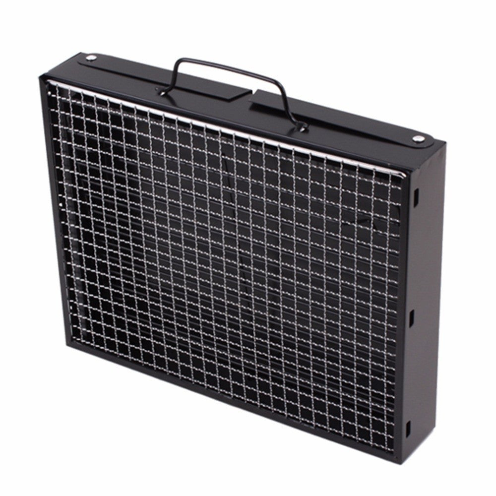 BARBECUE PORTATILE A CARBONELLA PER GRIGLIATE CARNE PESCE VERDURE 20X35X27 CM